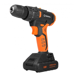 Дрель-шуруповерт аккумуляторная Вихрь ДА-18Л-2КУ/Б (бесщеточный двигатель)