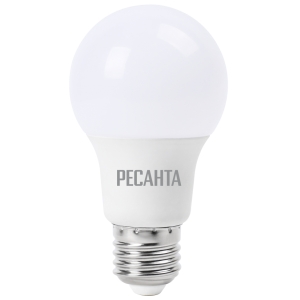 Лампа светодиодная РЕСАНТА LL-R-A60-9W-230-3K-E27