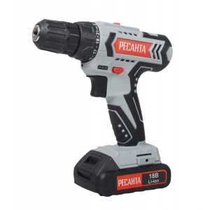 Дрель-шуруповерт аккумуляторная ДА-18-2ЛК Ресанта