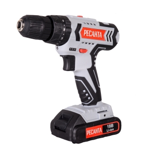 Дрель-шуруповерт аккумуляторная ДА-18-2ЛК-У Ресанта