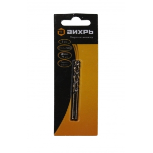 Сверло по металлу ВИХРЬ 4 мм, P6M5
