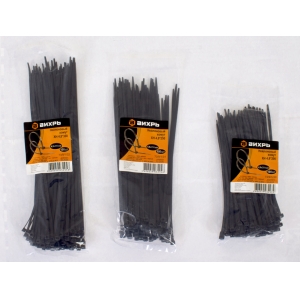 Нейлоновый хомут ХН 4,8х250 Ч