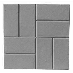 Плитка тротуарная 8 кирпичей 50х400х400 мм серая
