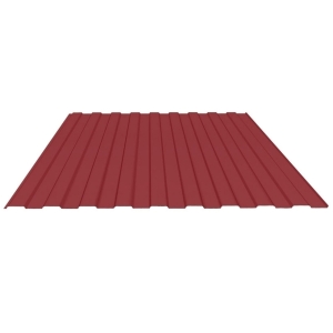 Профнастил С8 0.35 мм 1200х2000 мм винно-красный (RAL 3005)