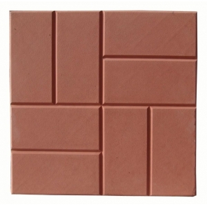 Плитка тротуарная 8 кирпичей 50х400х400 мм красная