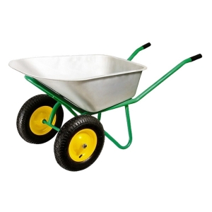 Тачка садово-строительная 2-колесная усиленная 100 литров Palisad