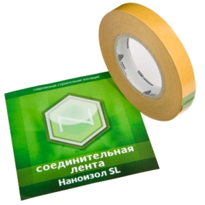 Лента двусторонняя клейкая Наноизол SL соединительная прозрачная, 20 мм (50 м)