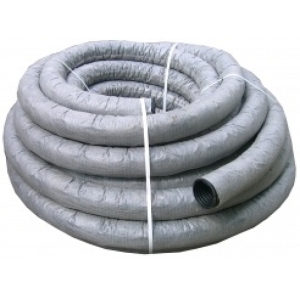 Труба дренажная ПНД d-63 мм в фильтре с перфорацией