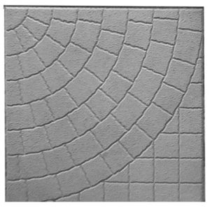 Плитка тротуарная Колодец 50х400х400 мм серая