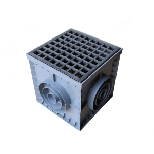 Дождеприемник пластик. ДП-30.30-ПП Standartpark, (чугун. ячеистая решетка)