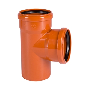Тройник для наружной канализации 110х110 мм угол 87°(90°)