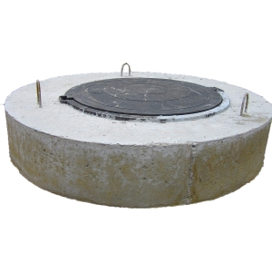 Перекрытие железобетонное ПП 10-1 с люком (комплект) d-1160 мм