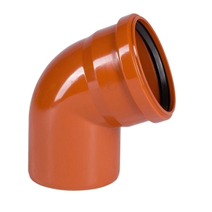 Отвод для наружной канализации 110 мм угол 67°