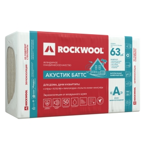 Утеплитель Rockwool Акустик Баттс 100х600х1000 мм (3 м²)
