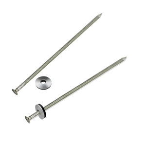 Гвозди шиферные цинк 4х120 мм с шайбой (50 шт)