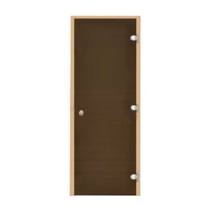 Блок дверной стеклянный банный 700х1900 мм (стекло 8 мм, бронза матовая)