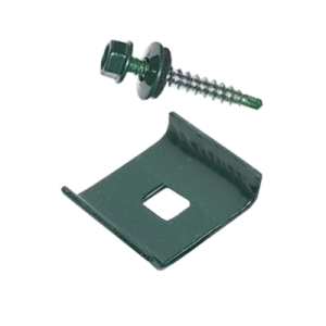 Скоба универсальная d-62х55 мм зеленый мох (RAL 6005) (3 шт)