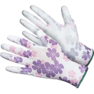 Перчатки нейлоновые с нитриловым покрытием Дачник (резинка)