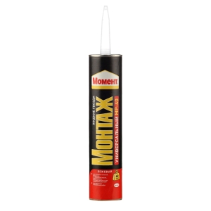 Клей (жидкие гвозди) универсальный Момент Монтаж MP-40 бежевый (400 г)