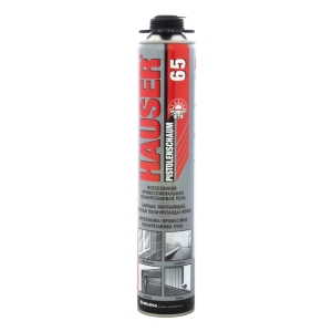 Пена монтажная HAUSER 65 профессиональная всесезонная 740 мл