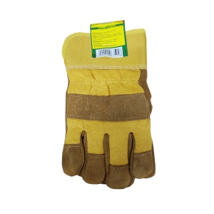 Перчатки спилковые комбинированные утепленные Ангара