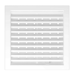 Решетка наружная вентиляционная пластиковая белая 150х150 мм