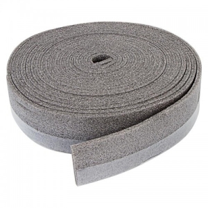 Лента демпферная (кромочная) для стяжки с юбкой серая 8х100 мм (20 м)