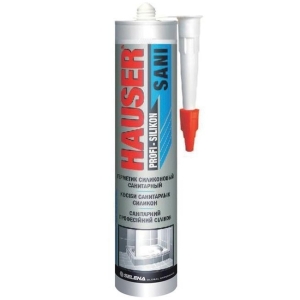 Герметик силиконовый санитарный Hauser Sani прозрачный (260 мл)