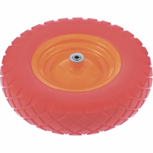 Колесо полиуретановое 4.80/4.00-8, длина оси 90 мм, подшипник 20 мм Palisad