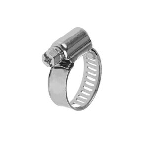 Хомут обжимной (червячный) 9 мм 10-16(18) мм цинк (2 шт)