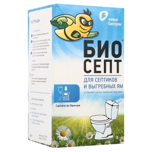 Биоактиватор для септиков и выгребных ям БИОСЕПТ 12 доз, 300 г