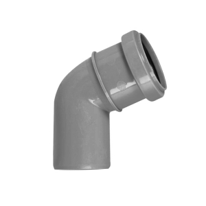 Отвод для внутренней канализации 50 мм угол 67°