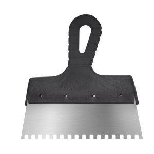 Шпатель фасадный зубчатый 200 мм нерж. сталь зуб 6х6 мм BIBER