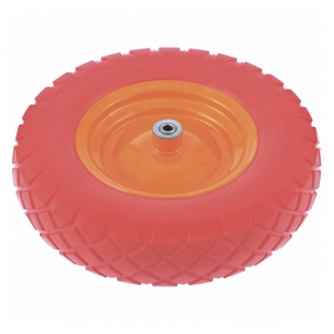 Колесо полиуретановое 4.80/4.00-8, длина оси 90 мм, подшипник 12 мм Palisad