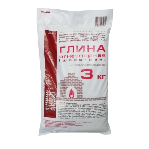 Глина огнеупорная (шамотная) Витеп 3 кг