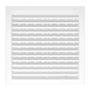Решетка наружная вентиляционная пластиковая белая 200х200 мм