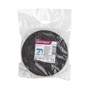 Изолента х/б ОНЛАЙТ черная, 20 мм (20 м)