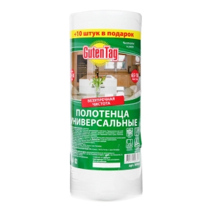 Полотенца Guten Tag универсальные (в рулоне 65+10 листов)