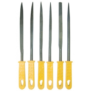 Набор надфилей 160 мм ручка пластик BIBER (6 шт)