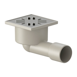 Трап горизонтальный d50 реш. нерж. сталь 150х150 мм макс. нагрузка 300 кг