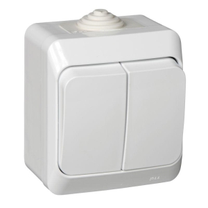 Выключатель 2-кл. ОП белый 10 А, IP44 Schneider Electric Этюд