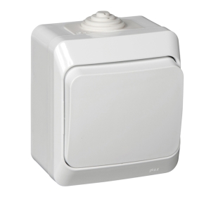 Выключатель 1-кл. ОП белый 10 А, IP44 Schneider Electric Этюд