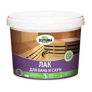 Лак для бань и саун ECOTERRA 0.9 кг