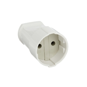 Розетка кабельная белая (10 А) UNIVersal А115
