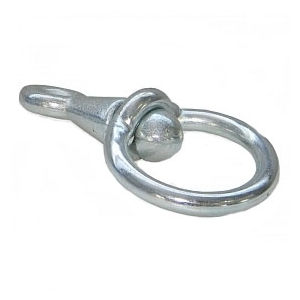 Кольцо с вертлюгом 6 мм цинк