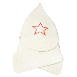 Шапка Буденовка белая