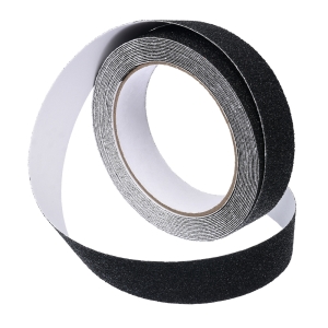 Лента противоскользящая VORTEX клейкая черная, 25 мм (5 м)