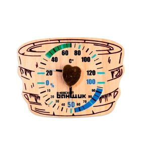 Термометр-гигрометр для бань и саун Шайка