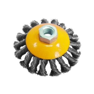 Щетка-крацовка дисковая витая для УШМ 100 мм BIBER