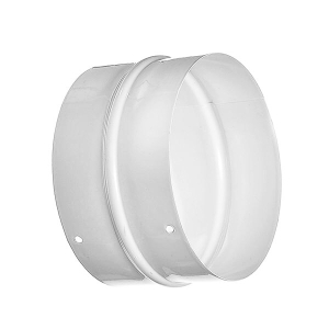 Соединитель для воздуховода белый d 100